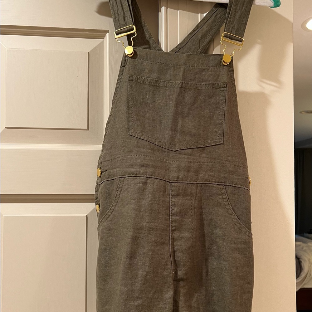 Basic Linen Short Overalls - Weworewhat